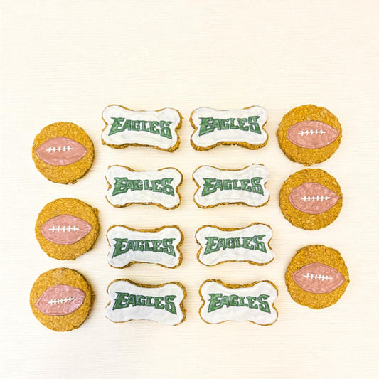 Eagles Football Cookies 3-pack