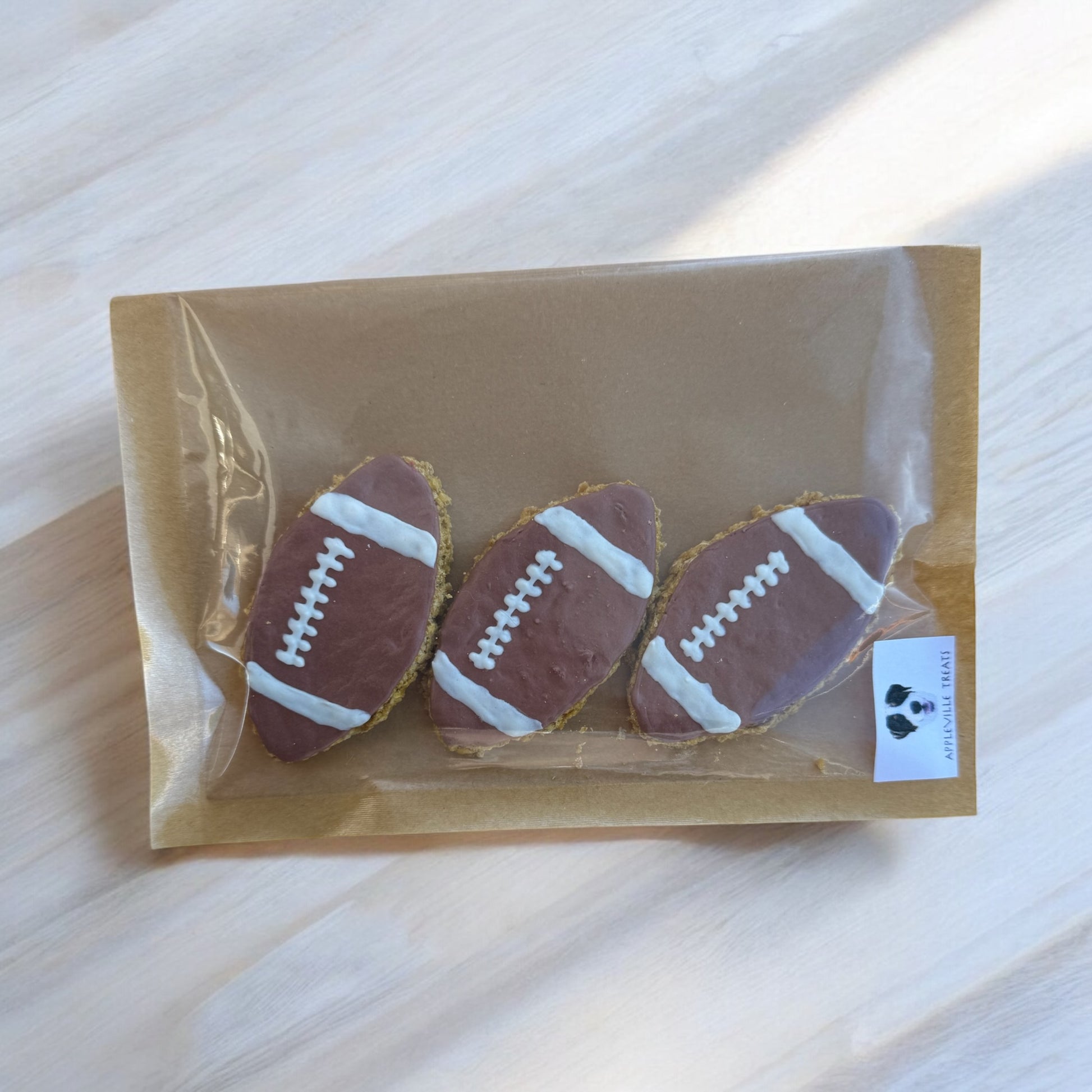 football cookies for dogs