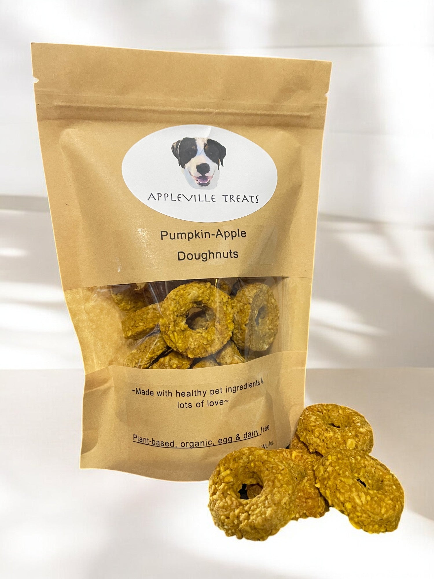 pumpkin apple doughnut dog snack